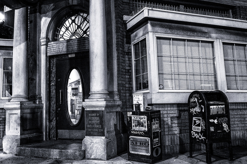 Industrial Bank at Night